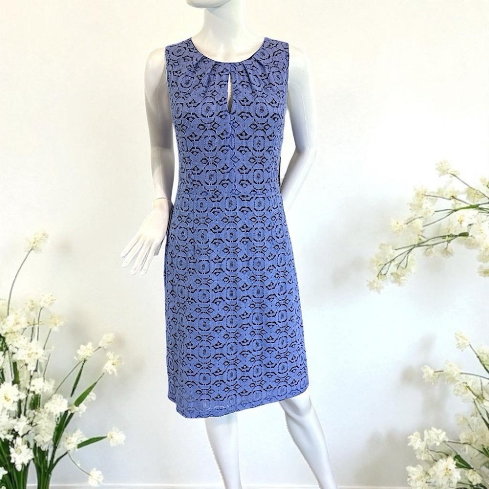 New York and  Company Periwinkle Blue Eyelet Dress Size 14 NWT! Beautiful!